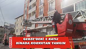 Gebze'deki yangında 4 kişi dumandan etkilendi