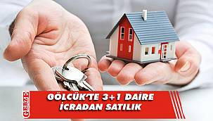 Gölcük Değirmendere’de 3+1 daire icradan satılık