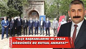 Hünkar Çayırı’ndaki programa bir eleştiri de Orhan’dan