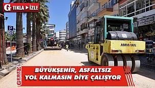 İnönü ve Atatürk caddelerinde yoğun çalışma