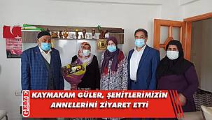 Kaymakam Güler, şehit annelerini yalnız bırakmadı