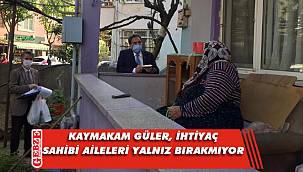 Kaymakam Güler, ziyaretleri aksatmıyor