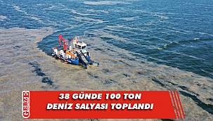 Kocaeli'nde deniz salyasıyla mücadele sürüyor