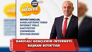 Muzaffer Bıyık'tan gençlere internet hediyesi