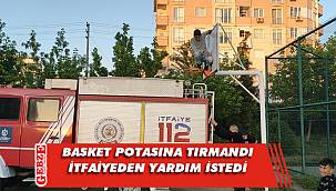 Yükseklik korkusu olan çocuğa, itfaiye yardım etti