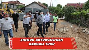 Zinnur Büyükgöz, Kargalı Mahallesi'ne gitti