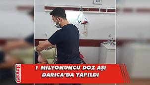 Bakan Koca duyurdu, 1 milyonuncu doz aşı Darıca'da