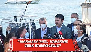 Bakan kurum, Kocaeli’nde müsilaj hakkında konuştu