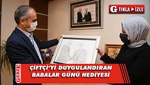 Başkan Çiftçi'ye çok anlamlı hediye
