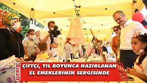 Başkan Çiftçi, yılsonu sergisini gezdi