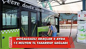 Büyükşehir'in çevreci araçları tasarruf sağladı