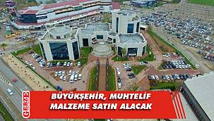 Büyükşehir, muhtelif malzeme satın alacak