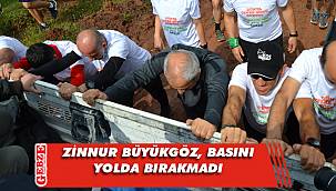 Çamura saplanan aracı Tempo Atletizm üyeleriyle itti