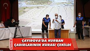 Çayırova'da kurban satış yerleri için kura çekildi