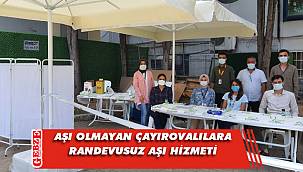 Çayırova'da randevusuz aşı noktası kuruldu