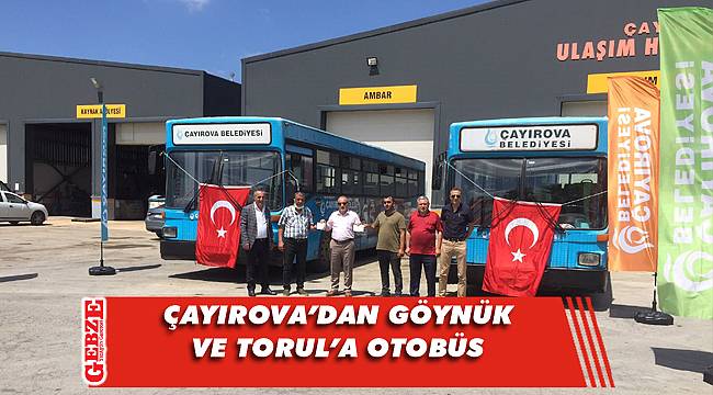 Çayırova'dan o ilçelere otobüs hibesi