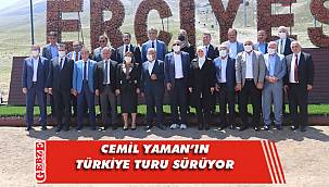 Cemil Yaman, yoğun temposunu sürdürüyor