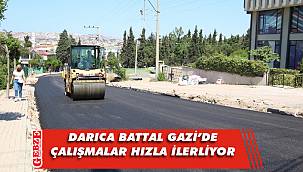 Darıca Battal Gazi Caddesi’nde çalışma sürüyor