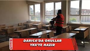 Darıca’da okullar sınav öncesi dezenfekte edildi