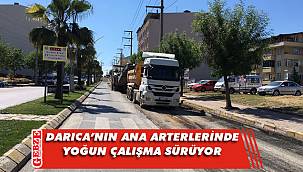 Darıca’daki caddelerde yoğun çalışma