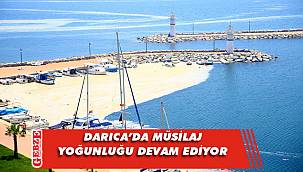 Darıca sahilinde müsilaj etkisini gösteriyor