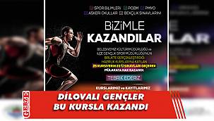 Dilovası'nda 25 gençten 23'ü başarı elde etti