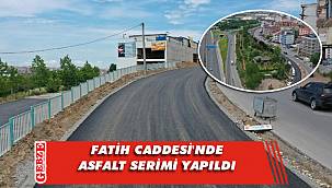 Fatih Caddesi girişinde asfalt serimi tamamlandı