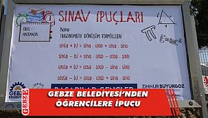 Gebze Belediyesi’nden öğrencilere sınav kopyası