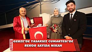 Gebze'deki nikahlar 41 kere maşallah dedirtti