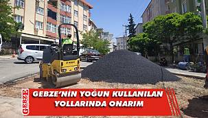 Gebze'deki yollarda onarım çalışmaları sürüyor