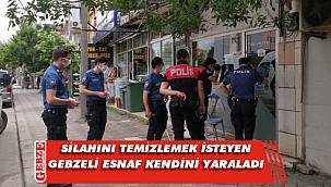 Gebzeli esnaf, silahla kendini yaraladı