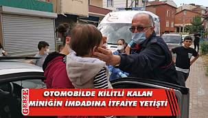 Gebzeli miniği itfaiye kurtardı