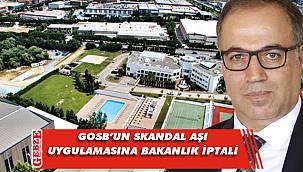 GOSB, aşılamada ücret talep etti