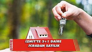 İzmit’te 3+1 daire icradan satılık