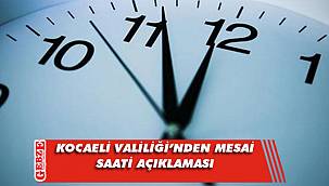 Kamu kurumlarına mesai saati ayarı