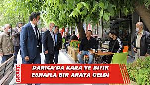 Kara ve Bıyık, Çınaraltı esnafını ziyaret etti