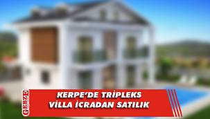 Kerpe’de tripleks villa icradan satılık