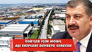 Koca'dan OSB'ler hakkında önemli açıklama