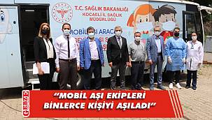 Pehlevan'dan mobil aşı ekiplerine övgü