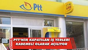 PTT’nin kapatılan iş yerleri kademeli olarak açılıyor
