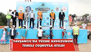 Tavşancıl Yarı Olimpik Yüzme Havuzu'nun temeli atıldı
