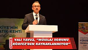 Vali Yavuz’dan deniz salyası açıklaması