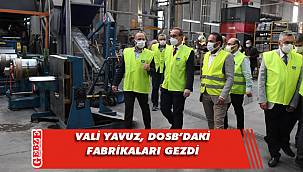 Vali Yavuz'dan DOSB'a ziyaret