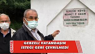Vatandaş istedi, Büyükşehir geri çevirmedi