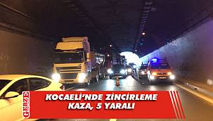 5 aracın karıştığı kazada 5 kişi yaralandı