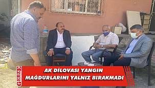 AK Dilovası'ndan yangın mağdurlarına ziyaret
