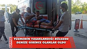 Boğulma tehlikesi geçiren 4 kişi hastaneye kalırıldı