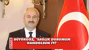 Büyükgöz’den sağlık durumuna ilişkin açıklama