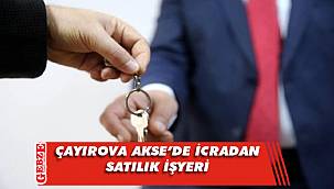 Çayırova Akse'de icradan satılık işyeri
