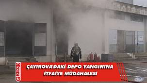 Çayırova'da depoda çıkan yangın söndürüldü